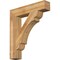 Ekena Millwork Olympic Block Rough Sawn Bracket, Western Red Cedar, 6"W x 32"D x 36"H BKT06X32X36OLY05RWR - alternate 1